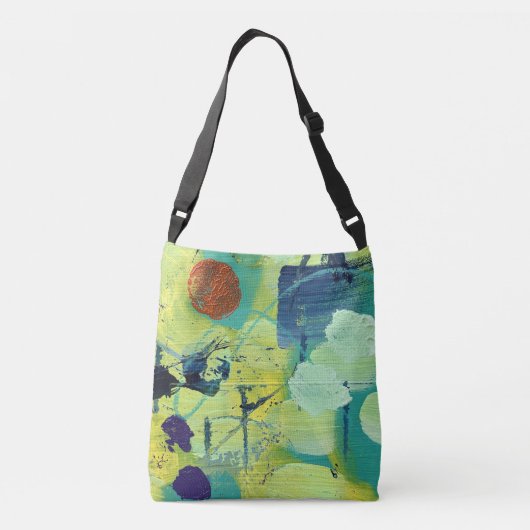 Crossbody Bag in Open Meadow/Fenceposts Design Tas (Achterkant)