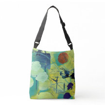 Crossbody Bag in Open Meadow/Fenceposts Design