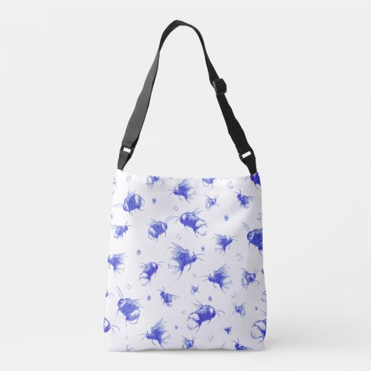 Crossbody tas met bijenthema | Cadeau voor vrouwen (Achterkant)