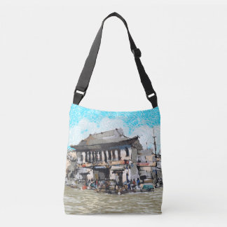 Crossbody tassen Architectonisch geschilderde idee
