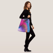 Crossbody Tote Bag - Abstracte Kunst (Op model)