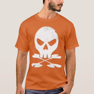 Crossbone Halloween Skeleton Silhouette Gothic Pun T-shirt