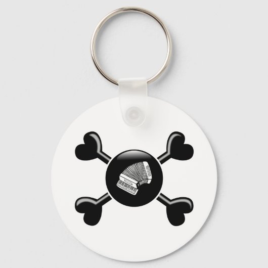 Crossbones Accordion Sleutelhanger (Voorkant)