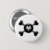 Crossbones Foosball Ronde Button 5,7 Cm (Voorkant /achterkant)