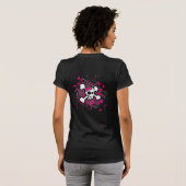 Crossbones Girly Skull T-shirt (Achterkant volledig)
