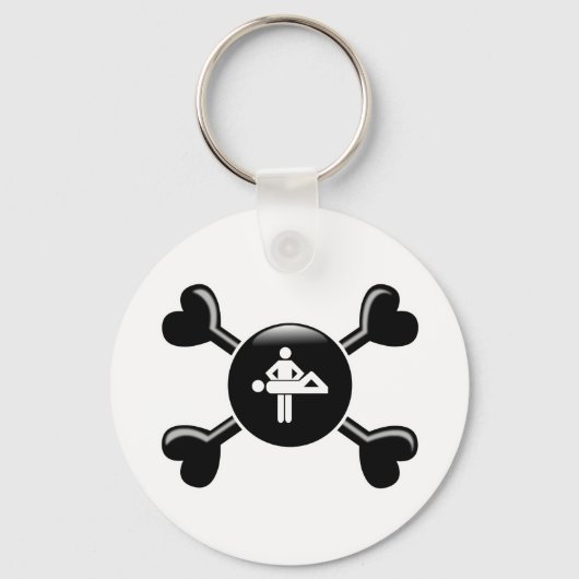 Crossbones Massage Sleutelhanger (Voorkant)