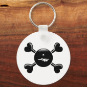 Crossbones Skydiving Sleutelhanger (Voorkant)
