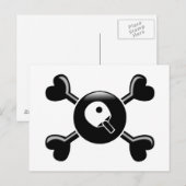 Crossbones Tennis Briefkaart (Voorkant / Achterkant)