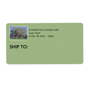 Crossbuck Boerderij Country Crafts Verzendlabel