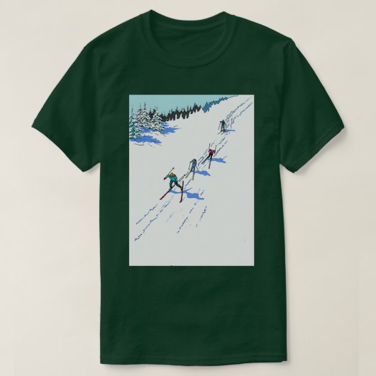 Crosscountry Skiing T-shirt (Design voorkant)