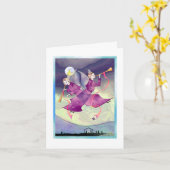 Crossed Angels Vakantie Kerst Kaart (Gele Bloem)