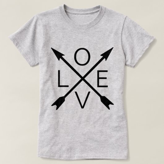 Crossed Arrow Love T-Shirt (Design voorkant)