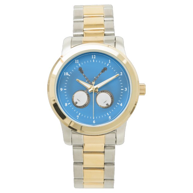 CROSSED BANJO- HORLOGE (Voorkant)