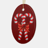 Crossed Candy Canes Ornament (Links)