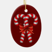 Crossed Candy Canes Ornament (Achterkant)