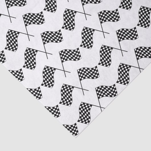 Crossed Checkered Flags Tissuepapier (Detail)