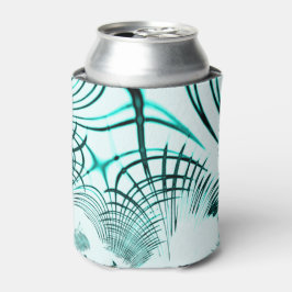 Crossed cyan aqua curved trace on light background blikjeskoeler