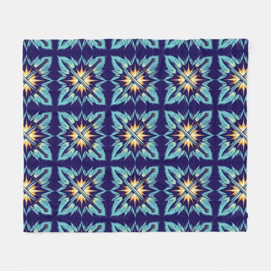 Crossed Fantasy Arrows with Glowing Energy – Dynam Fleece Deken (Voorkant (Horizontaal))