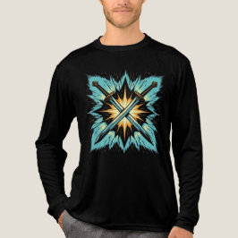 Crossed Fantasy Arrows with Glowing Energy – Dynam Tri-Blend Shirt