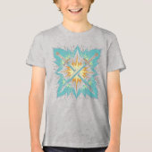 Crossed Fantasy Arrows with Glowing Energy – Dynam Tri-Blend Shirt (Voorkant)