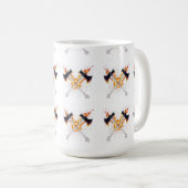 Crossed Fantasy Axes with Fiery Energy – Powerful  Koffiemok (Voorkant rechts)