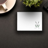 Crossed Golf Clubs Monogram Post-it® Notes