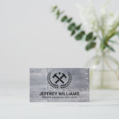 Crossed Hammers | Visitekaartje van metalen rivets (Staand voorkant)