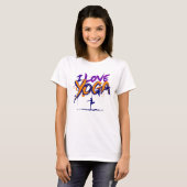 Crossed Hearts Yoga T-shirt (Voorkant volledig)