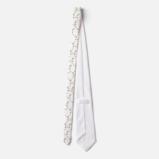 Crossed Ojibwe Sticks Stropdas (Achterkant)