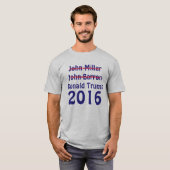 Crossed out John Miller en John Barron 2016 T-shirt (Voorkant volledig)