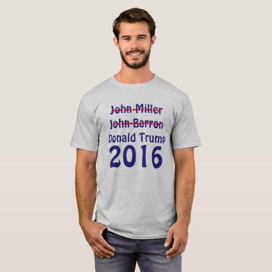 Crossed out John Miller en John Barron 2016 T-shirt (Voorkant volledig)