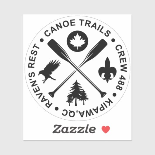 Crossed Paddles 2024 Sticker (Vel)