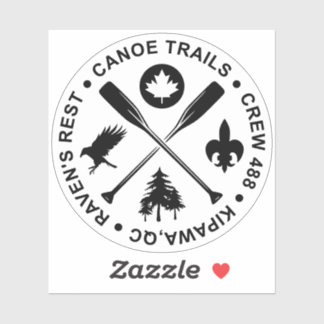 Crossed Paddles 2024 Sticker
