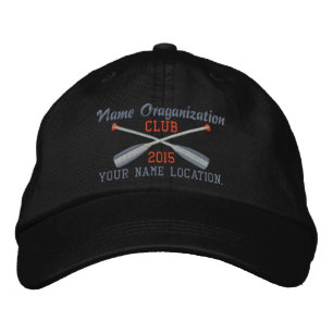 Crossed Paddles Embroidery for Club Camp Team Lake Geborduurde Pet