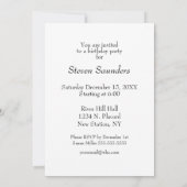 Crossed Pistols White Birthday Party Invitation Kaart (Achterkant)