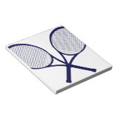 Crossed Rackets Silhouette Notitieblok (Schuin)