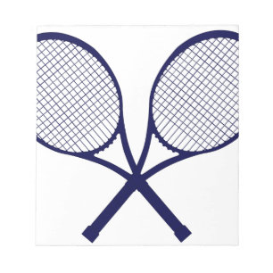 Crossed Rackets Silhouette Notitieblok