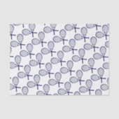 Crossed Rackets Silhouette Tissuepapier (Voorkant)