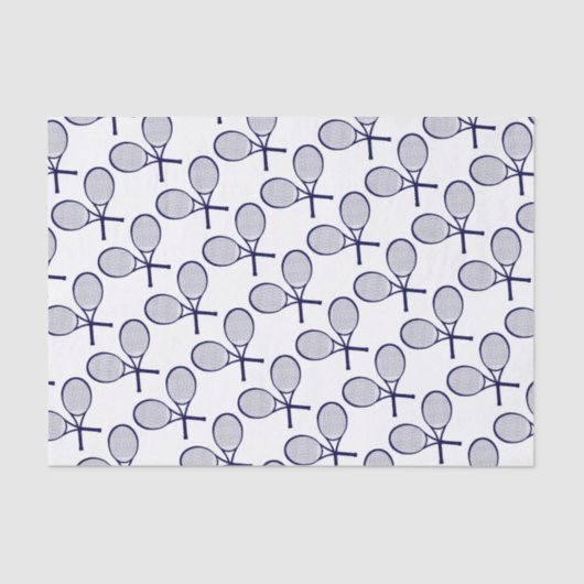 Crossed Rackets Silhouette Tissuepapier (Voorkant)