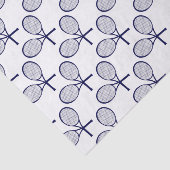 Crossed Rackets Silhouette Tissuepapier (Detail)