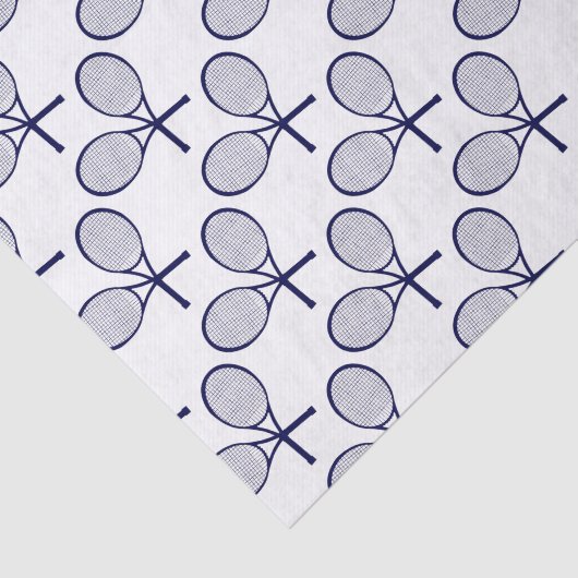 Crossed Rackets Silhouette Tissuepapier (Detail)