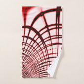 Crossed red curved sports on light background bad handdoek (Handdoek)