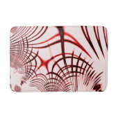 Crossed red curved sports on light background badmat (Voorkant)