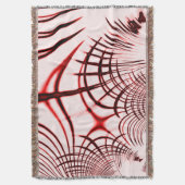 Crossed red curved sports on light background deken (Voorkant Verticaal)