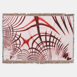 Crossed red curved sports on light background deken