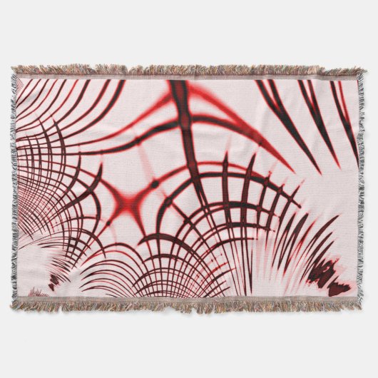 Crossed red curved sports on light background deken (Voorkant)