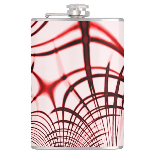 Crossed red curved sports on light background heupfles (Voorkant)