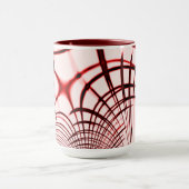 Crossed red curved sports on light background mok (Midden)