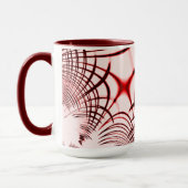 Crossed red curved sports on light background mok (Links)