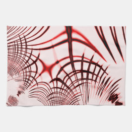 Crossed red curved sports on light background theedoek